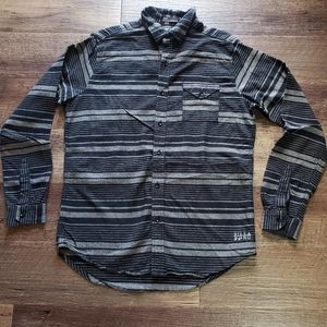 💙Men's Billabong striped black shirt Sz.L